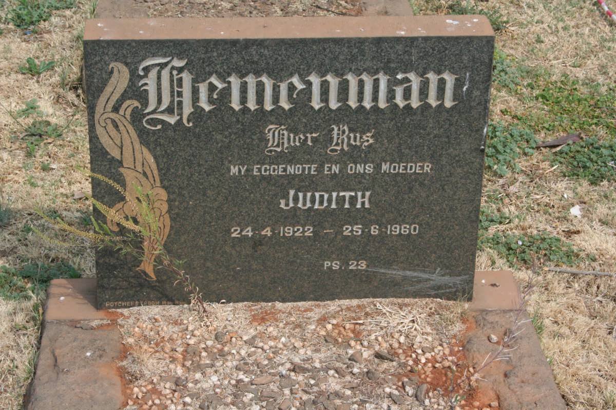 HEMENMAN Judith 1822-1960