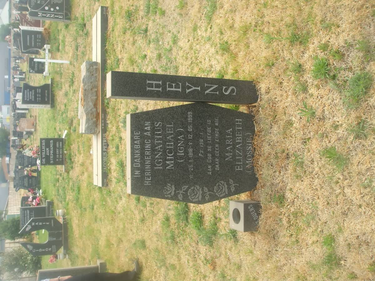 HEYNS Ignatius Michael 1918-1999