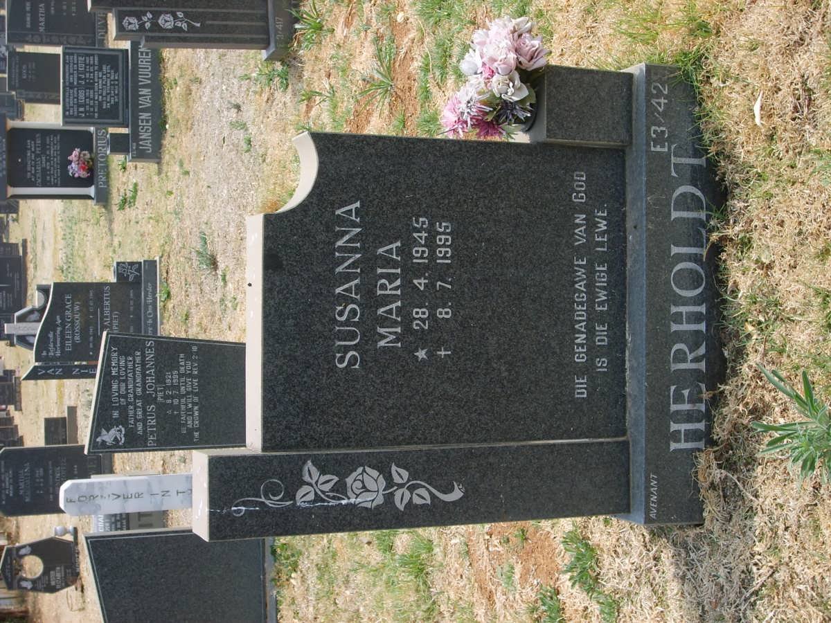 HERHOLDT Susanna Maria 1945-1995
