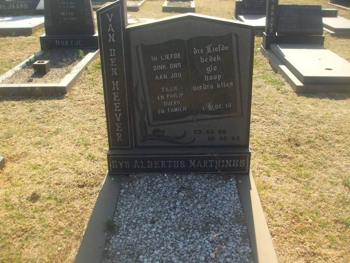 HEEVER Gys Albertus Marthinus, van den 1958-1984