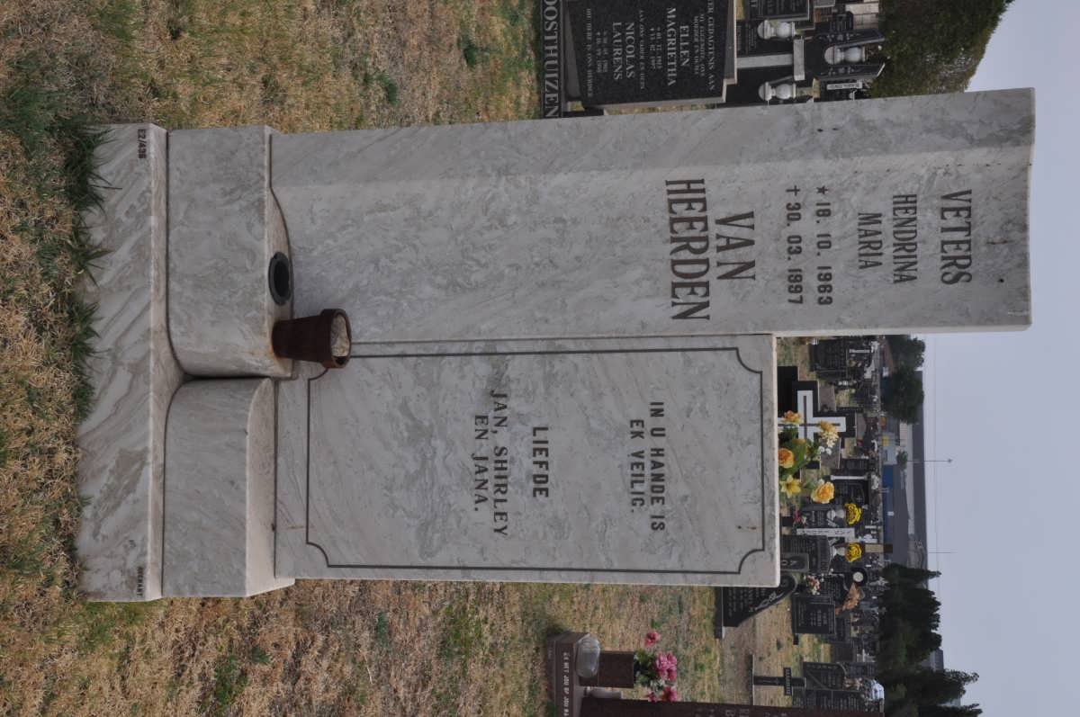 HEERDEN Hendrina Maria, van 1963-1997
