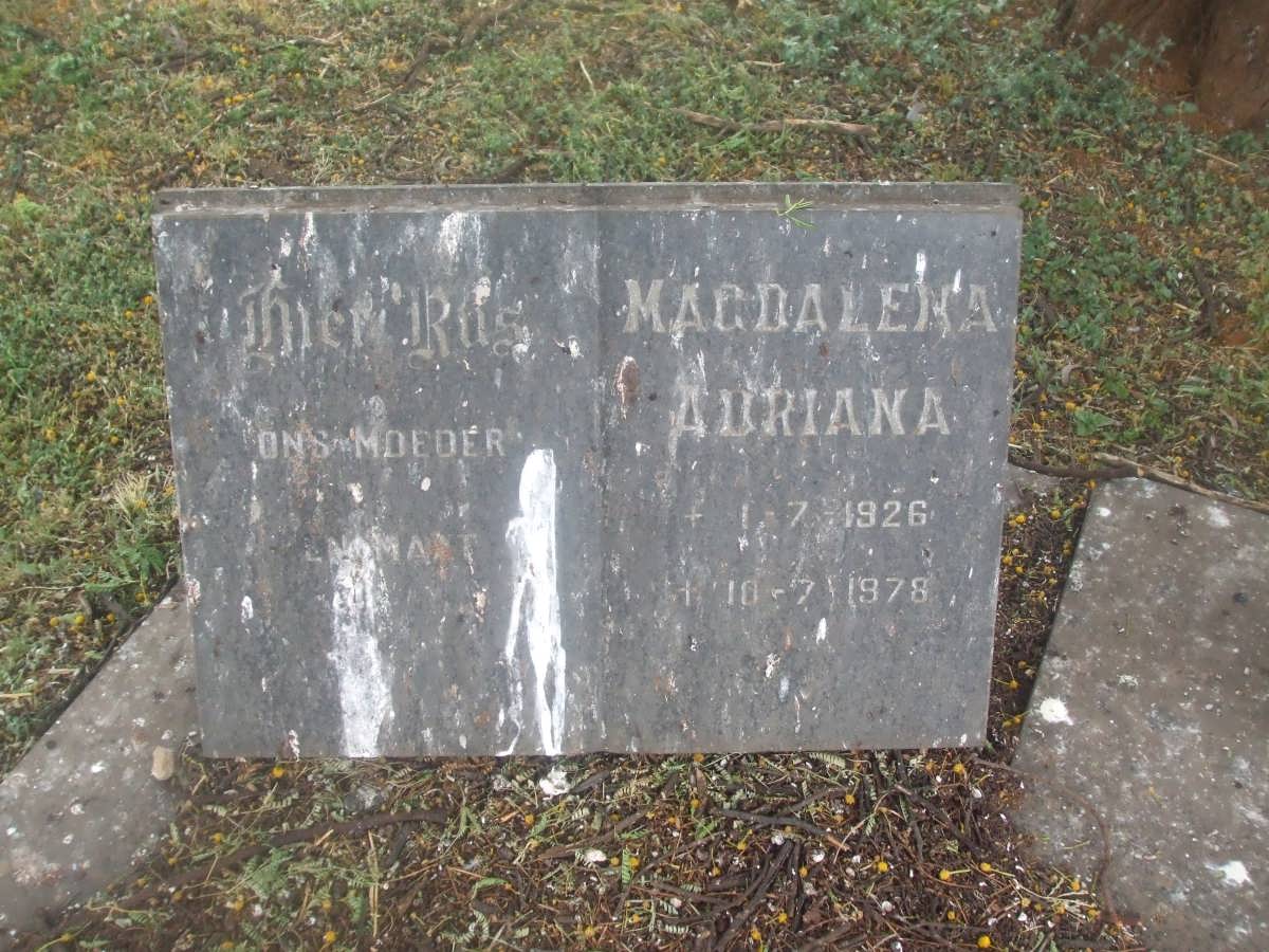? Magdalena Adriana 1926-1978