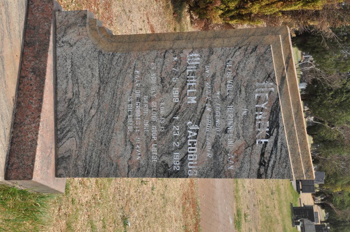 HEYNEKE Wilhelm Jacobus 1919-1992
