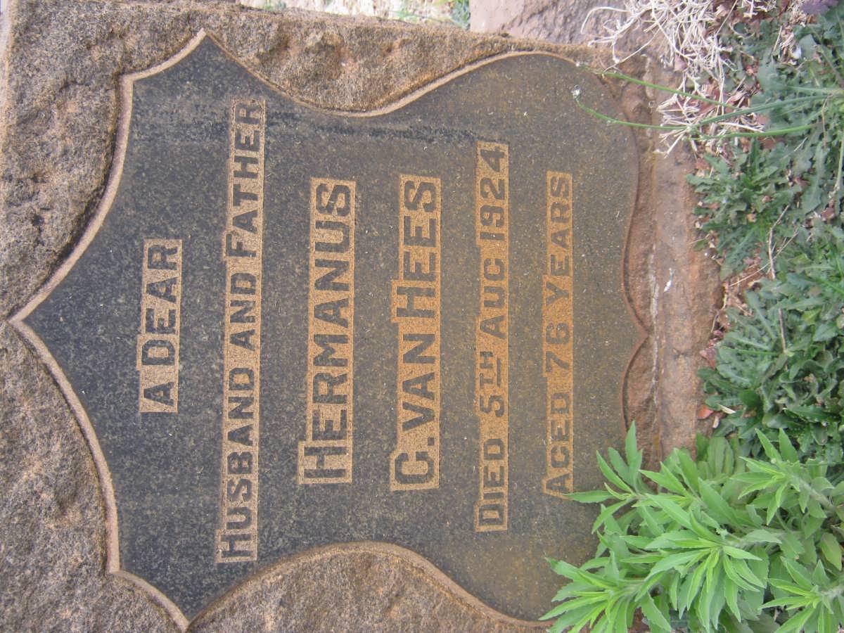HEES Hermanus G., van -1924