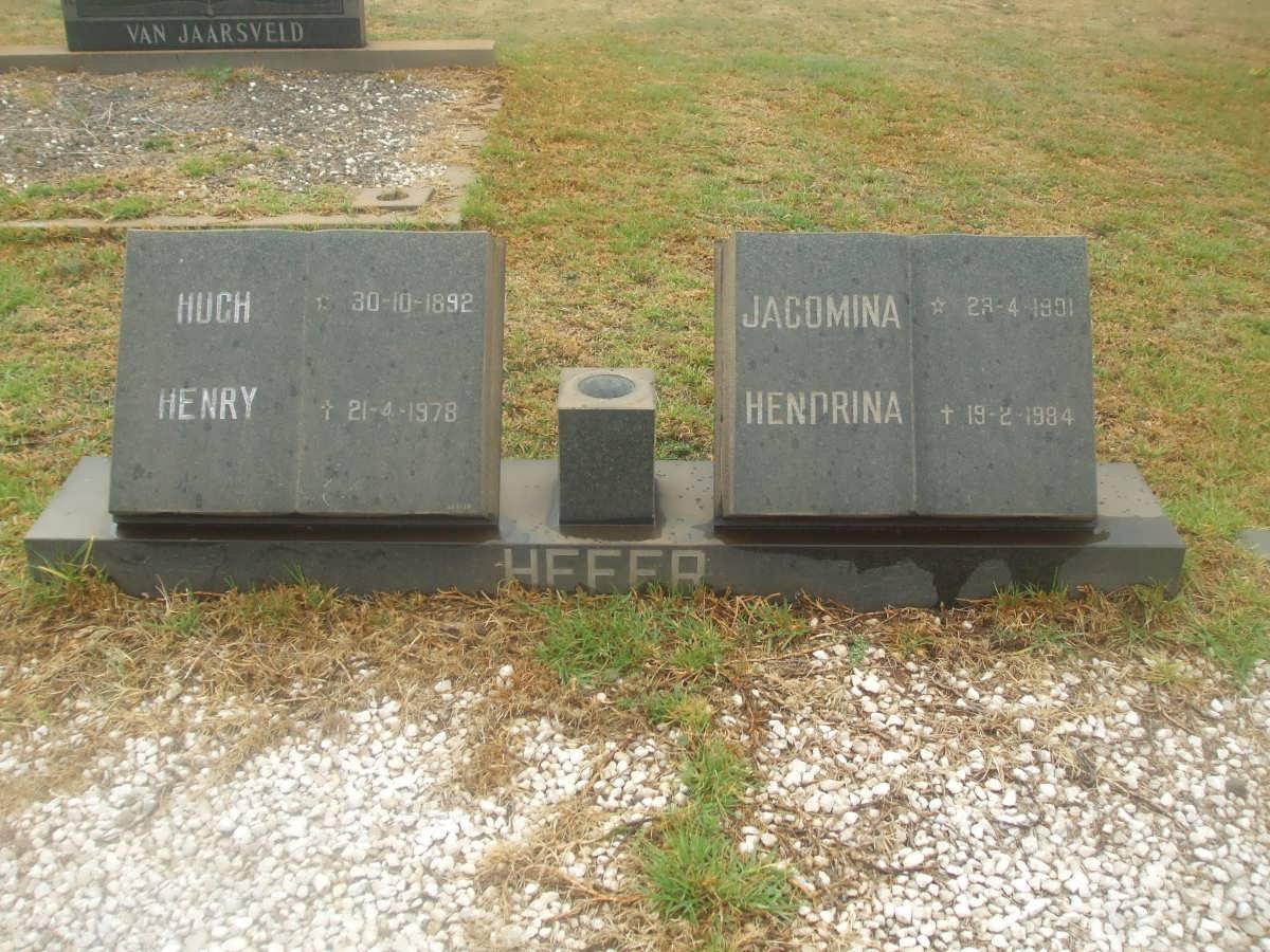 HEFER Hugh Henry 1892-1978 &amp; Jacomina Hendrina 1901-1984