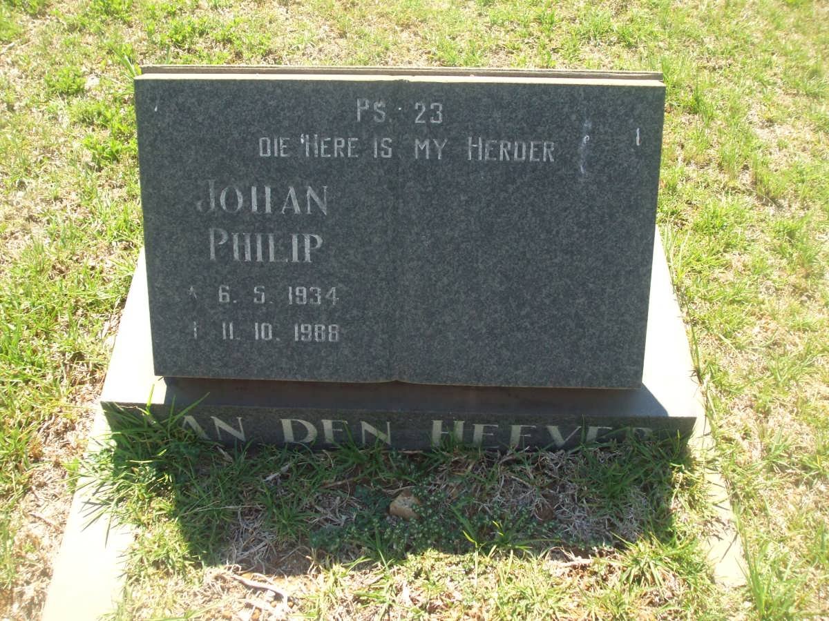 HEEVER Johan Philip, van den 1934-1988