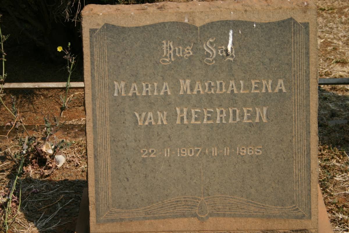 HEERDEN Maria Magdalena, van 1907-1965