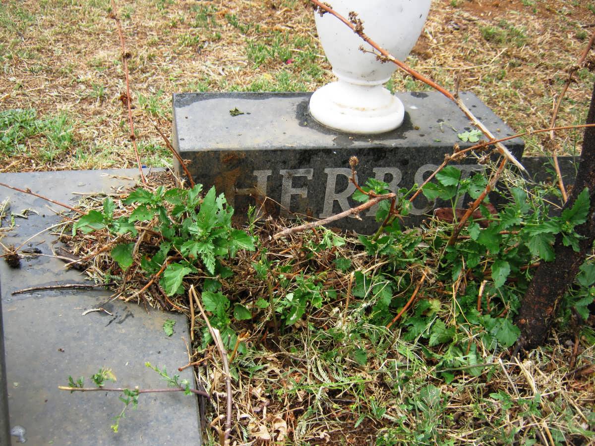 HERBST Hendrik J. 1913-1985 &amp; Naomi 1917-1983