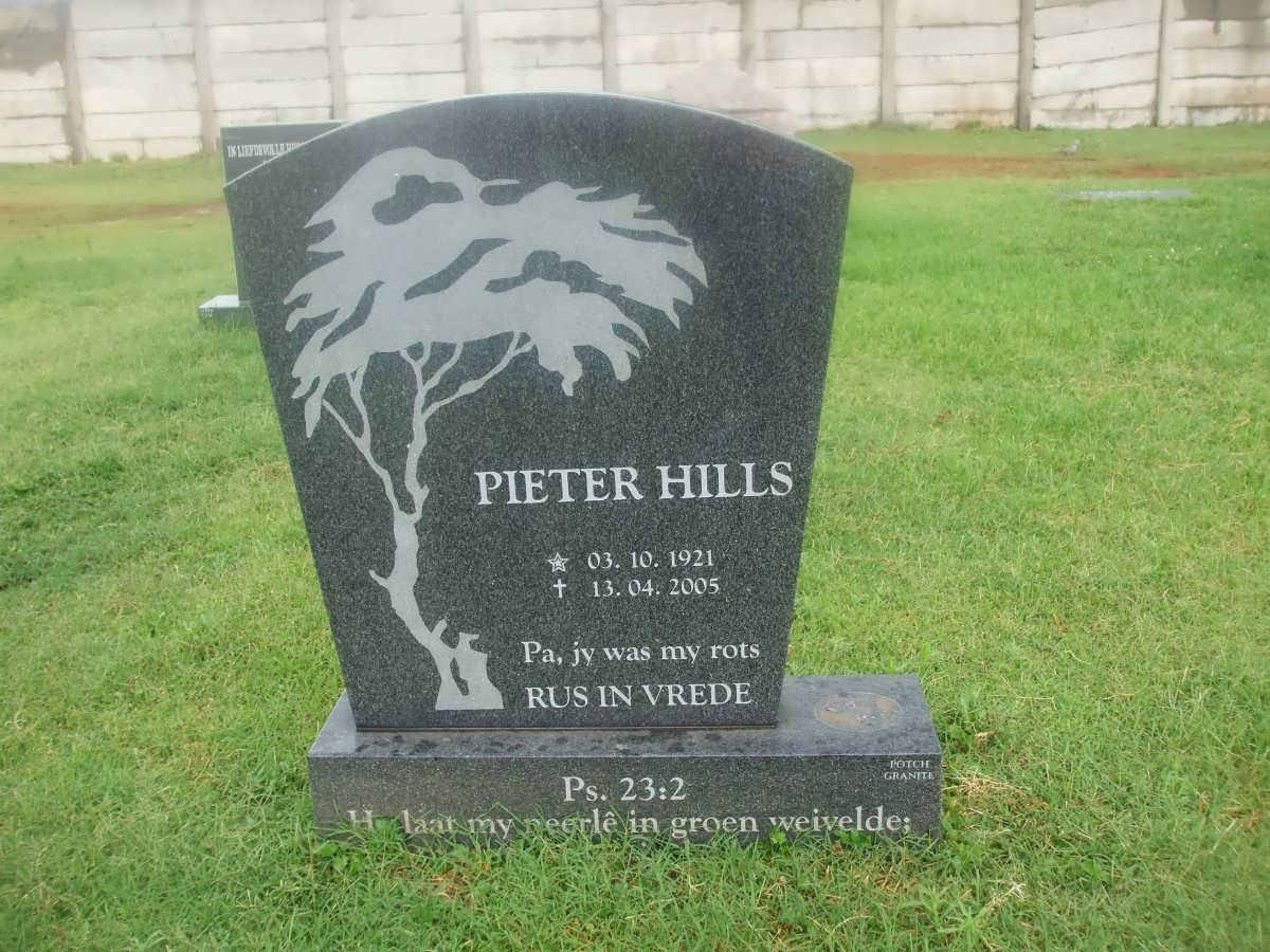 HILLS Pieter 1921-2005