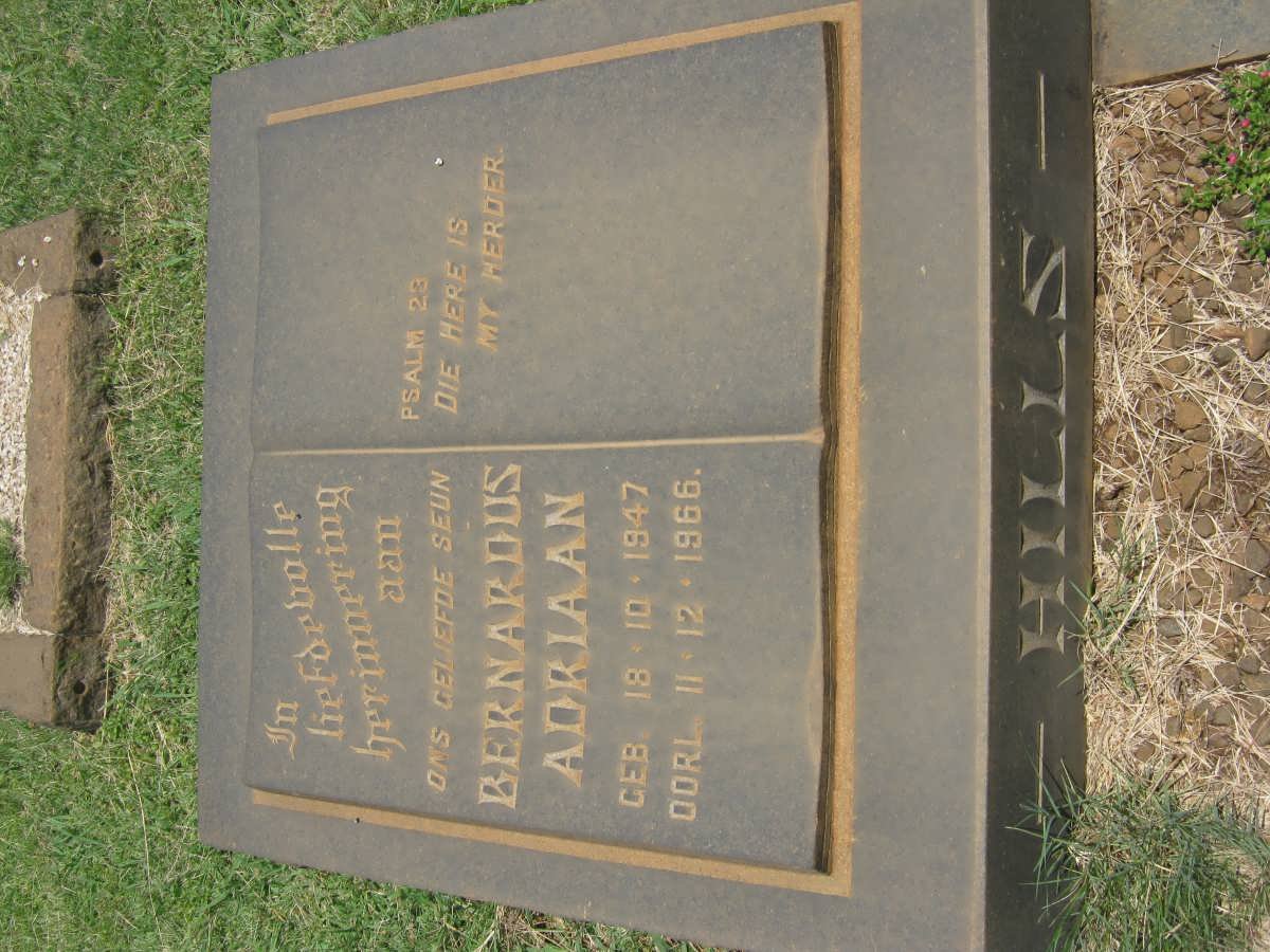 HILLS Bernardus Adriaan 1947-1966