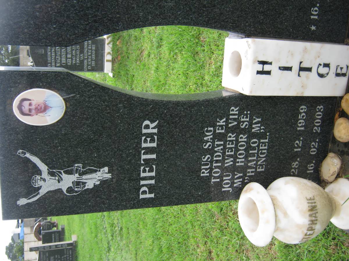 HITGE Pieter 1959-2003