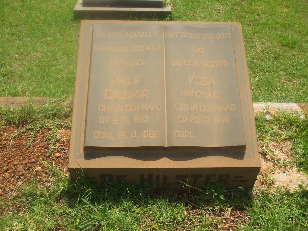 HILSTER Philip Casimir, de 1913-1965 &amp; Koba VAN GINKEL 1914-