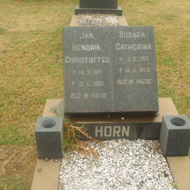 HORN Jan Hendrik Christoffel 1911-1982 &amp; Susara Catherina 1913-1978