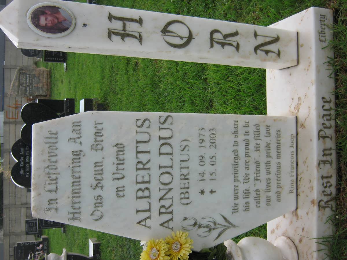 HORN Albertus Arnoldus 1973-2003