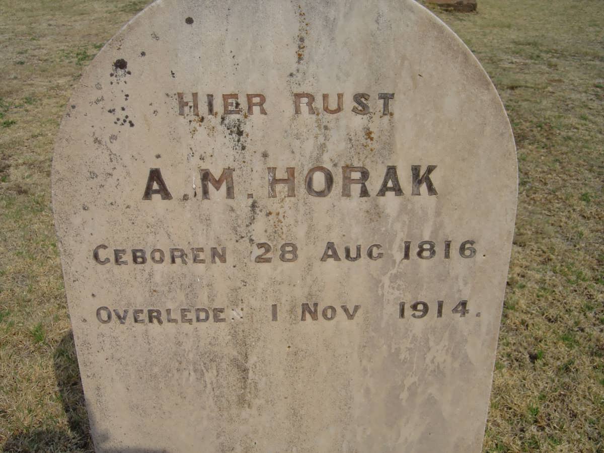 HORAK A.M. 1816-1914