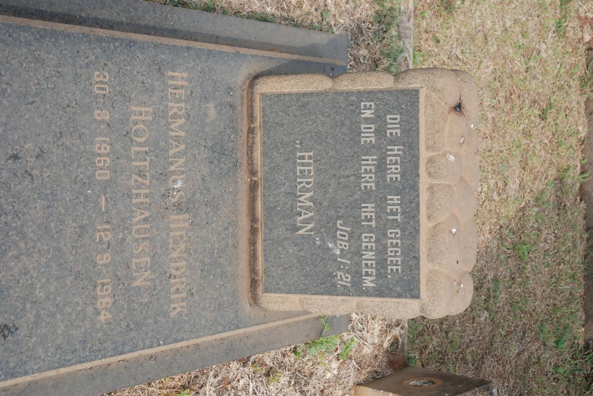 HOLTZHAUSEN Hermanus Hendrik 1960-1964