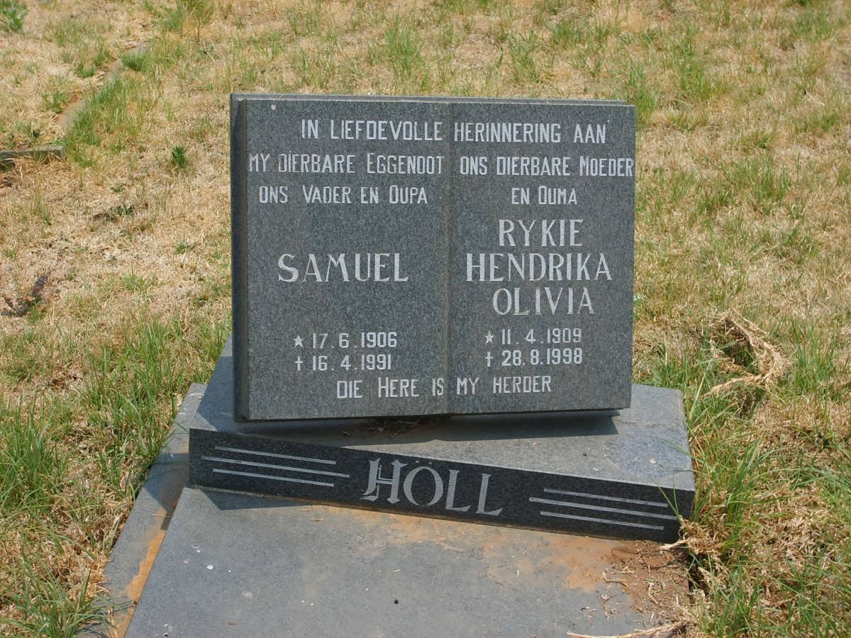 HOLL Samuel 1906-1991 &amp; Rykie Hendrika Olivia 1909-1998