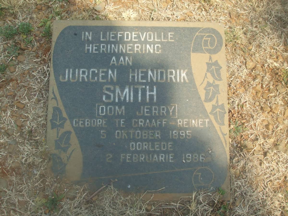 SMITH Jurgen Hendrik 1895-1986