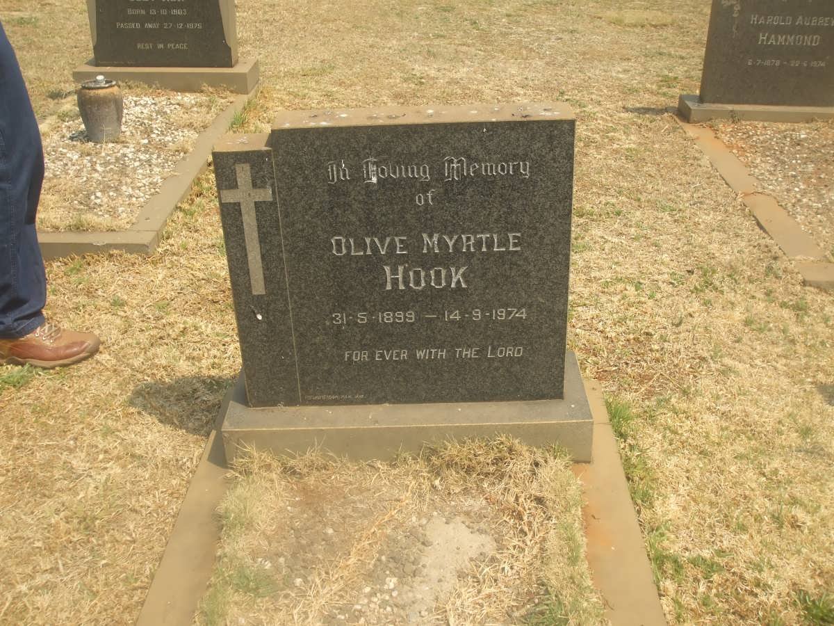 HOOK Olive Myrtle 1899-1974