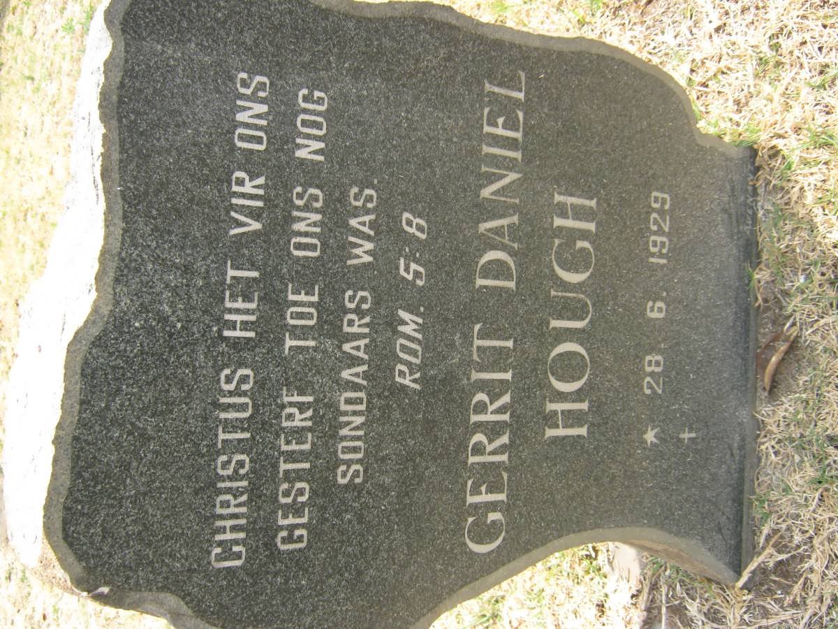 HOUGH Gerrit Daniel 1929-