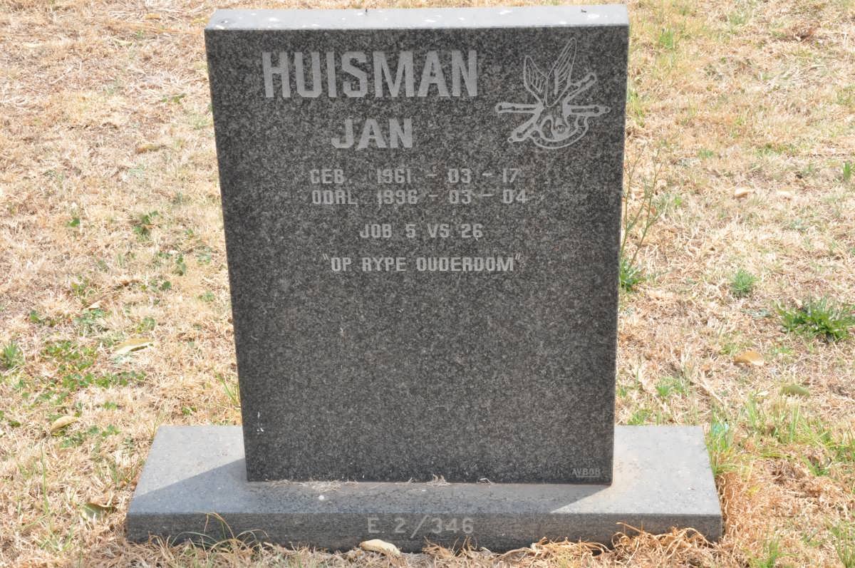 HUISMAN Jan 1961-1996