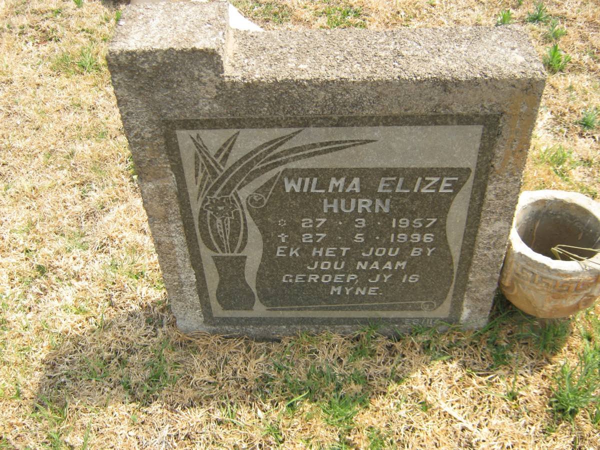HURN Wilma Elize 1957-1996
