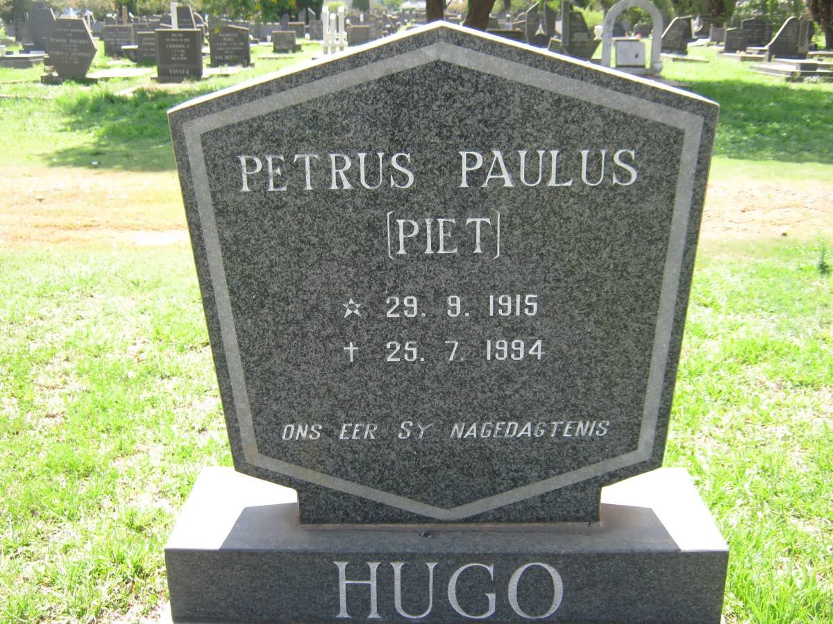 HUGO Petrus Paulus 1915-1994