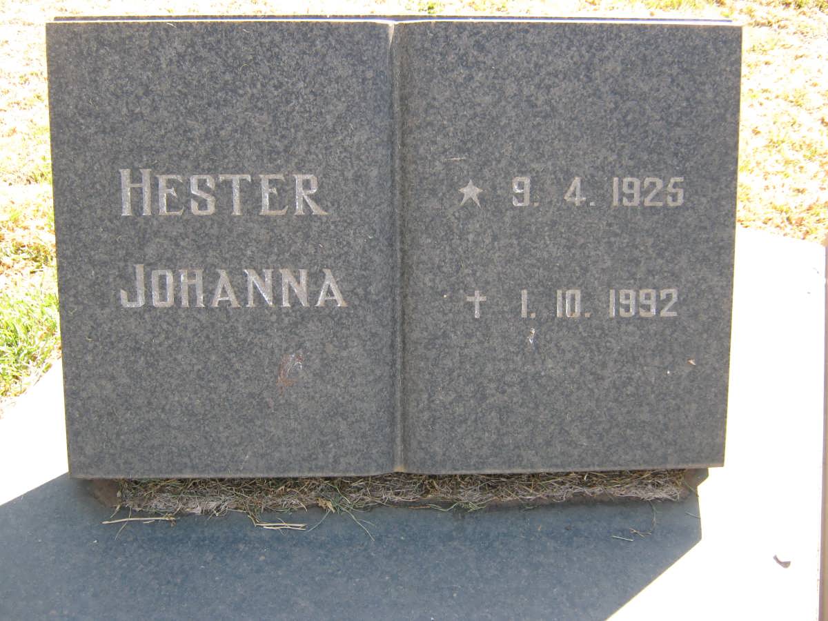 HURN Hester Johanna 1925-1992