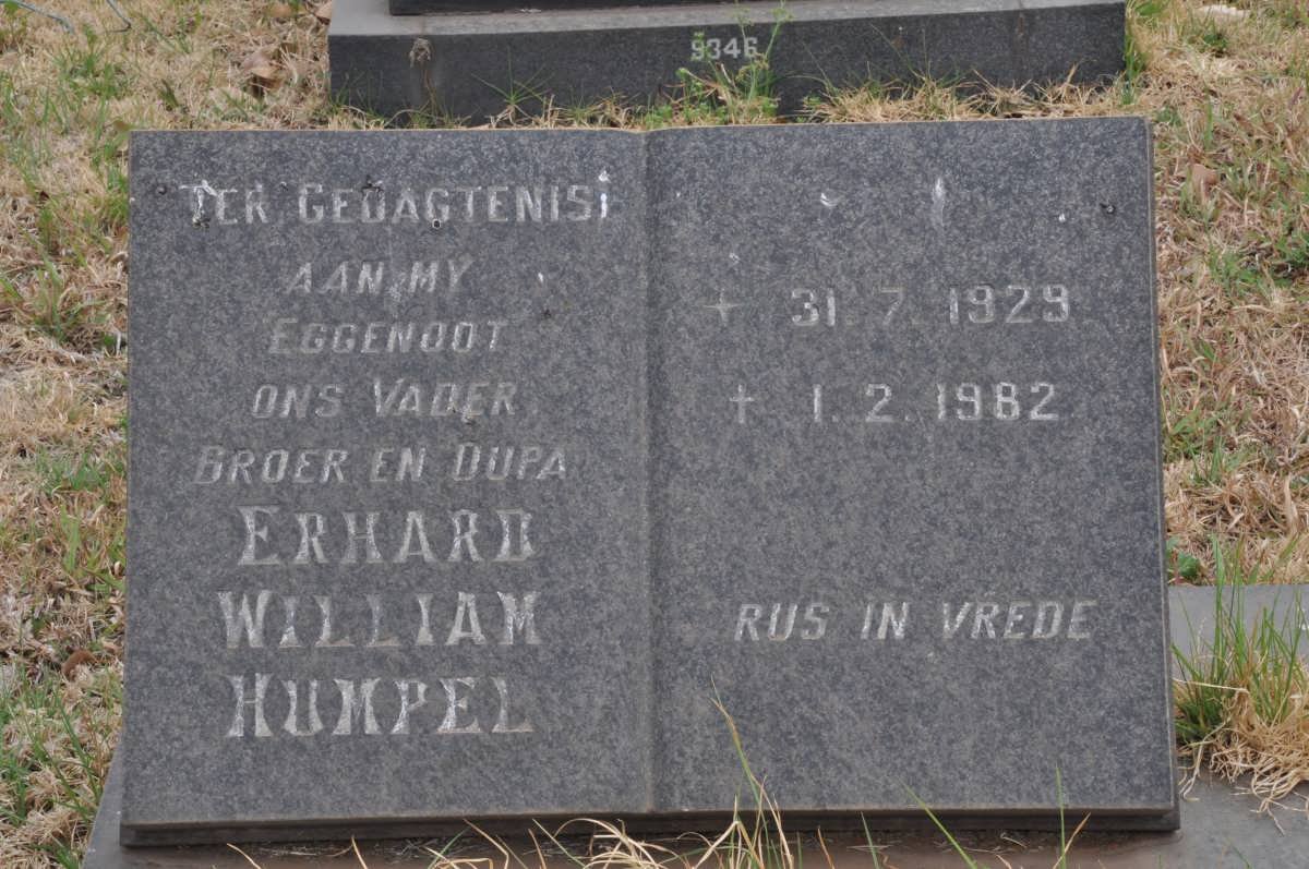 HUMPEL Erhard William 1929-1982