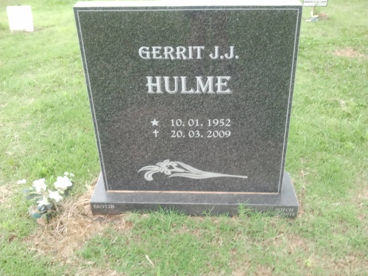 HULME Gerrit J.J. 1952-2009