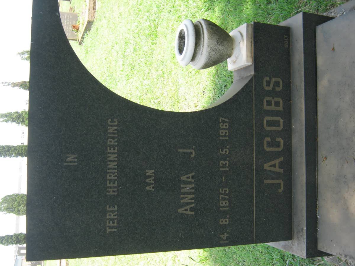 JACOBS Anna J. 1875-1967