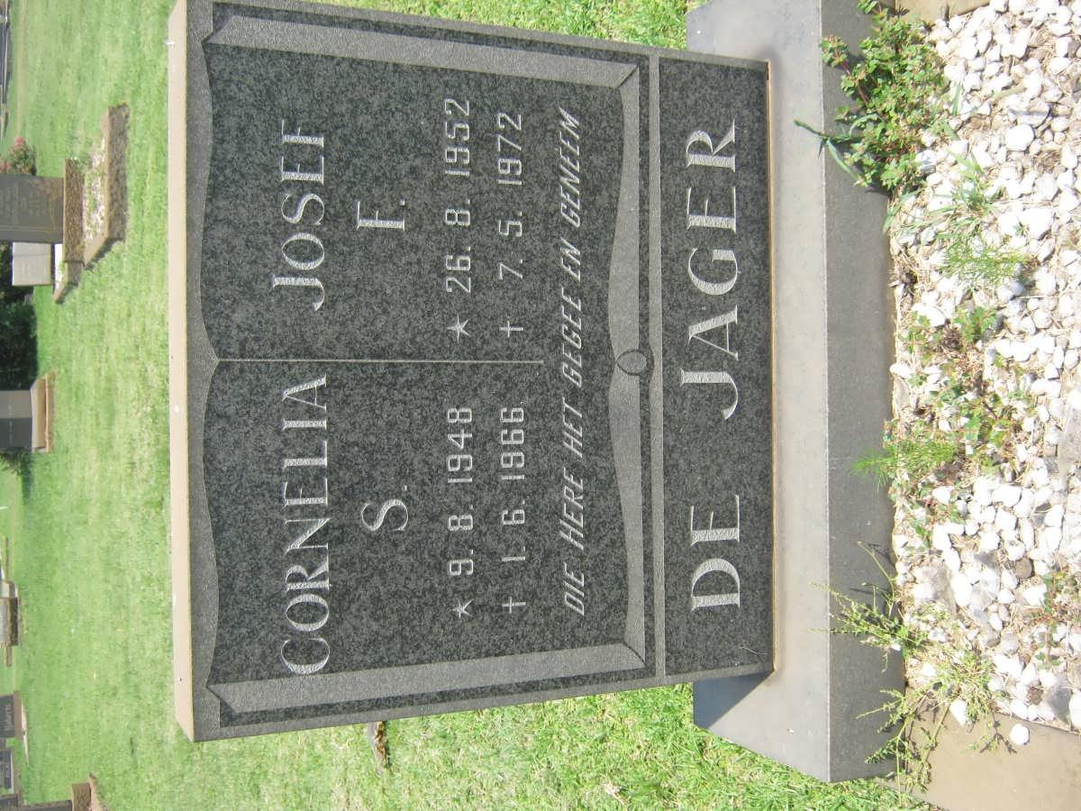 JAGER Josef F., de 1952-1972 &amp; Cornelia S. 1948-1966