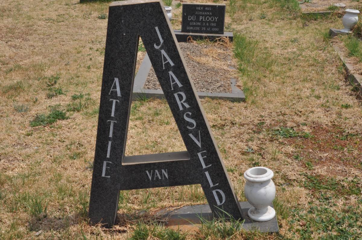 JAARSVELD Attie, van