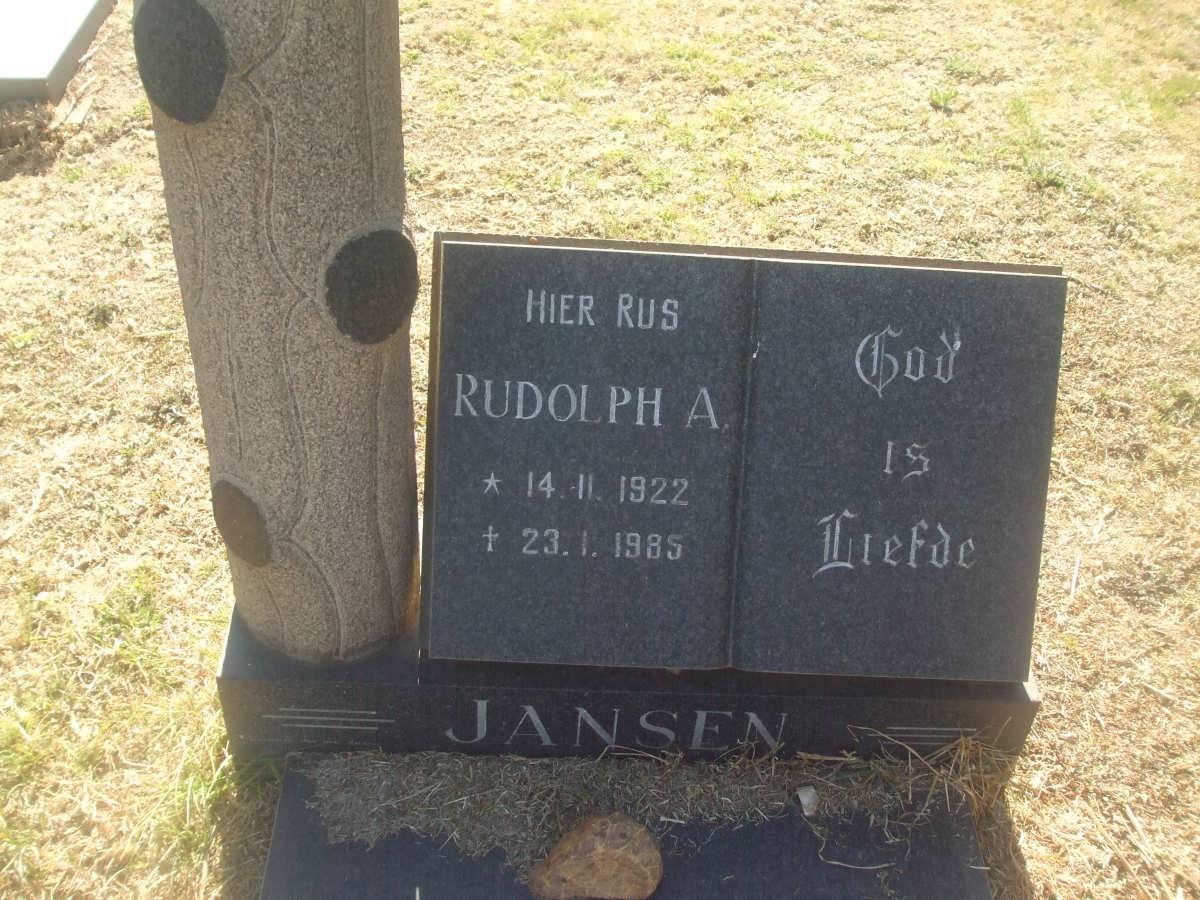 JANSEN Rudolph A. 1922-1985
