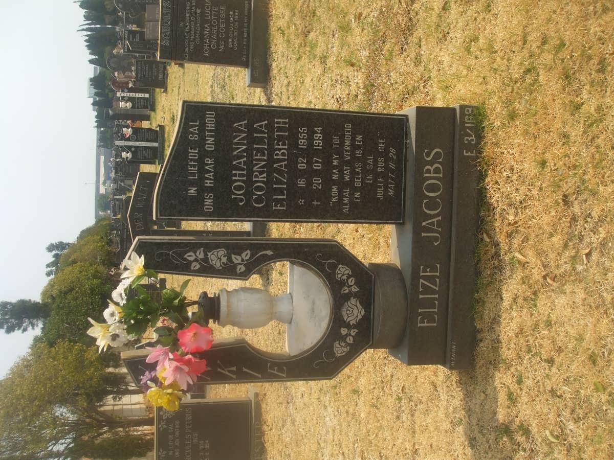 JACOBS Johanna Cornelia Elizabeth 1955-1994