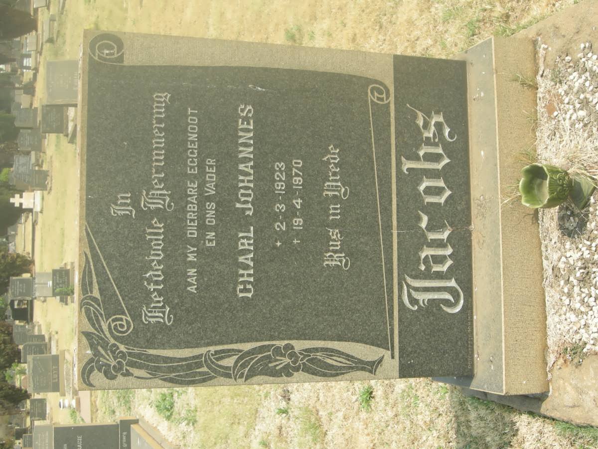 JACOBS Charl Johannes 1923-1970