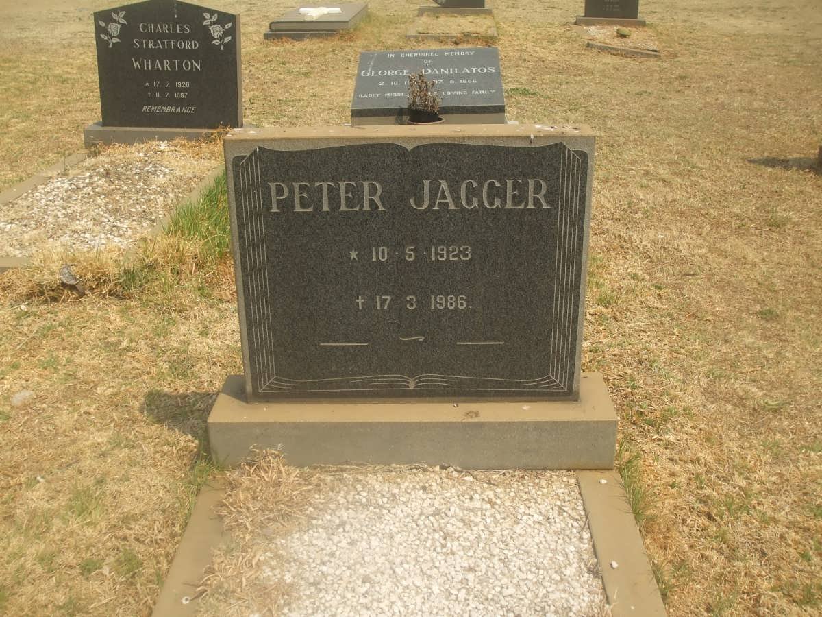JAGGER Peter 1923-1986