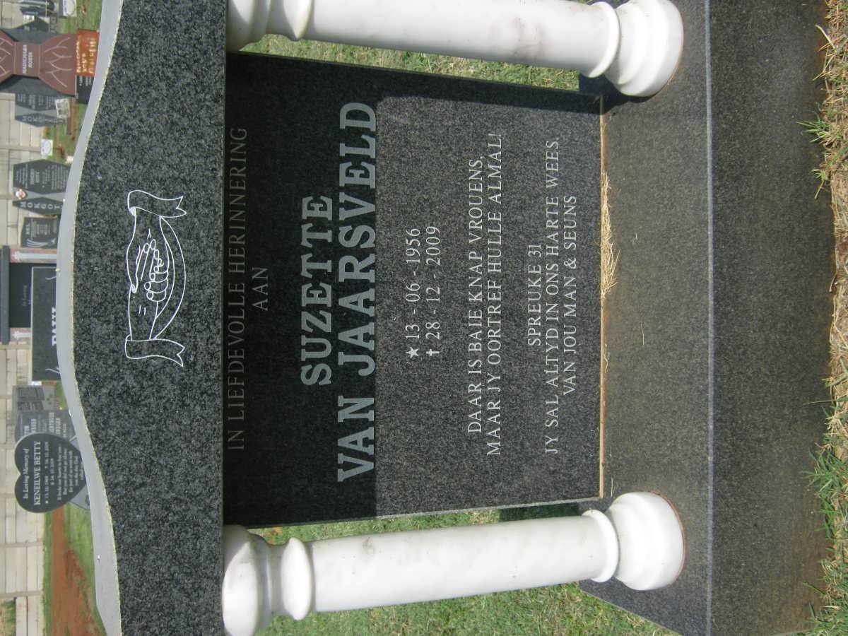 JAARSVELD Suzette, van 1956-2009