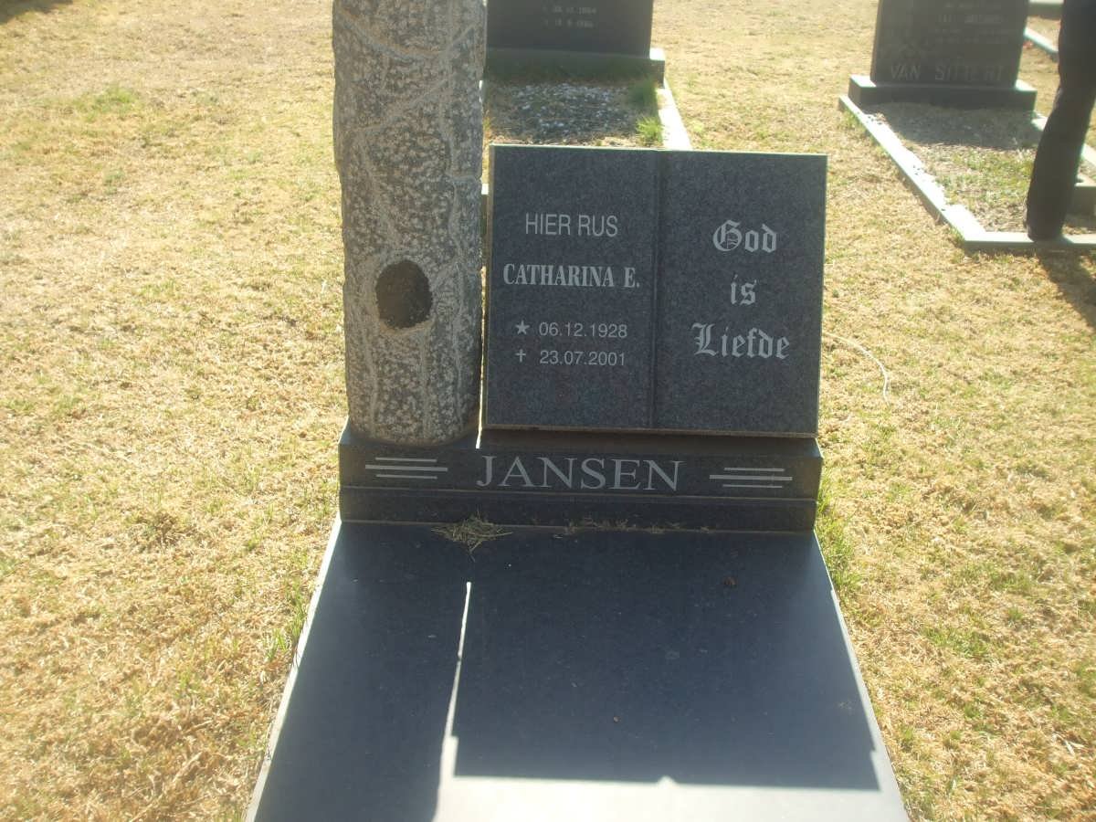JANSEN Catharina E. 1928-2001
