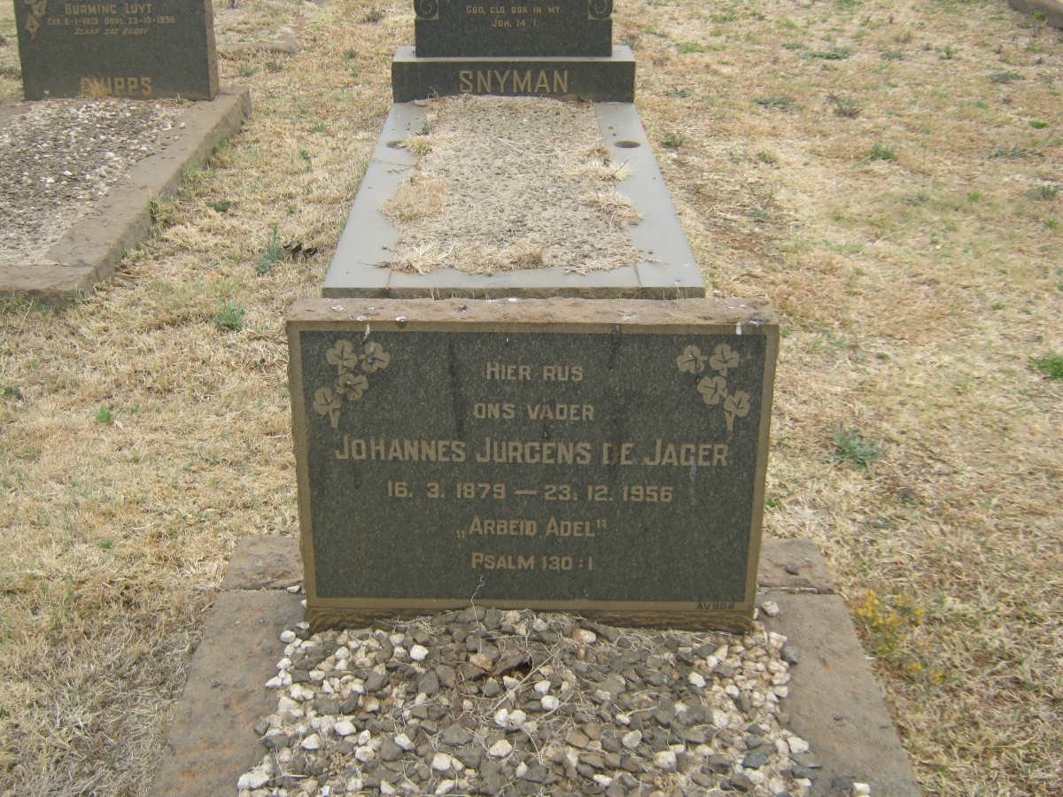 JAGER Johannes Jurgens, de 1879-1956