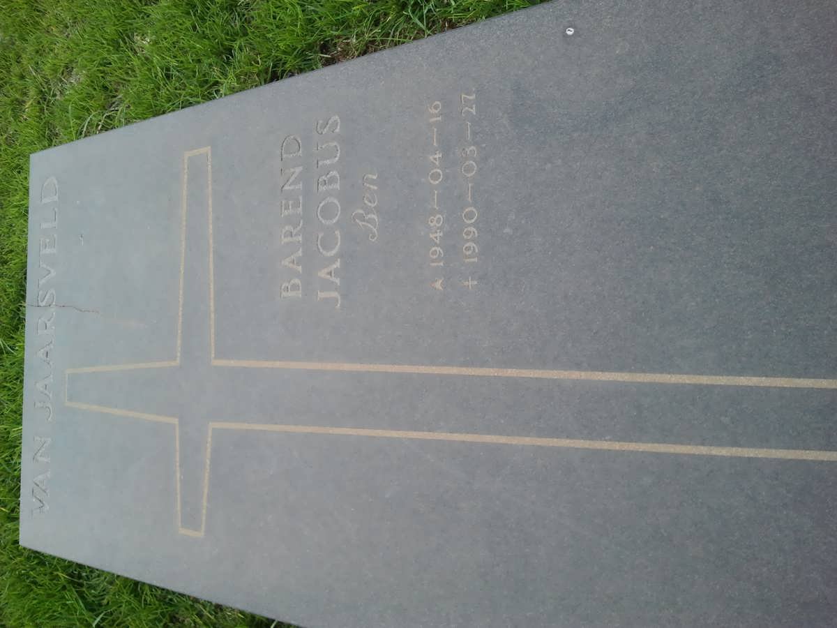 JAARSVELD Barend Jacobus, van 1948-1990
