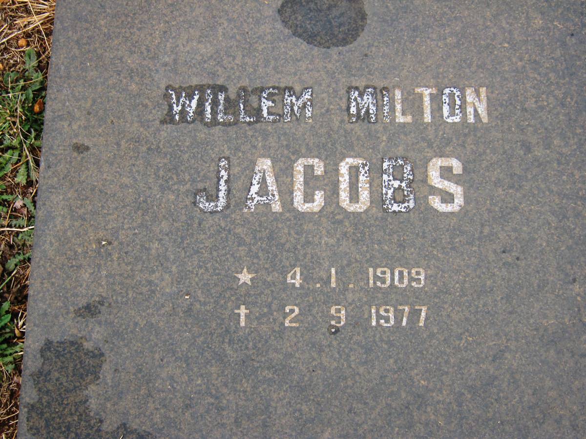 JACOBS Willem Milton 1909-1977