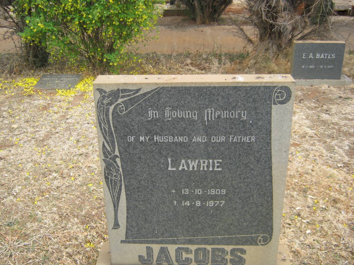 JACOBS Lawrie 1909-1977