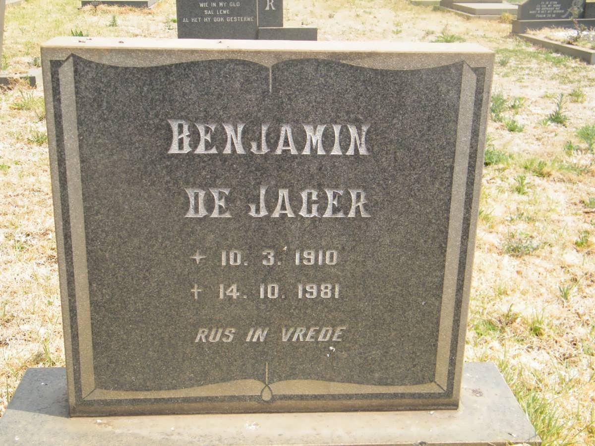 JAGER Benjamin, de 1910-1981