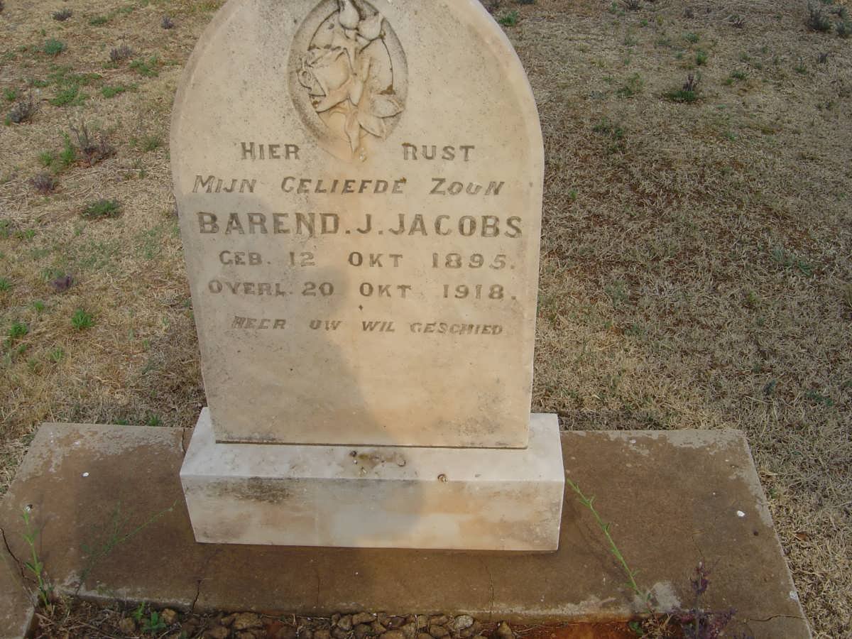JACOBS Barend J. 1895-1918