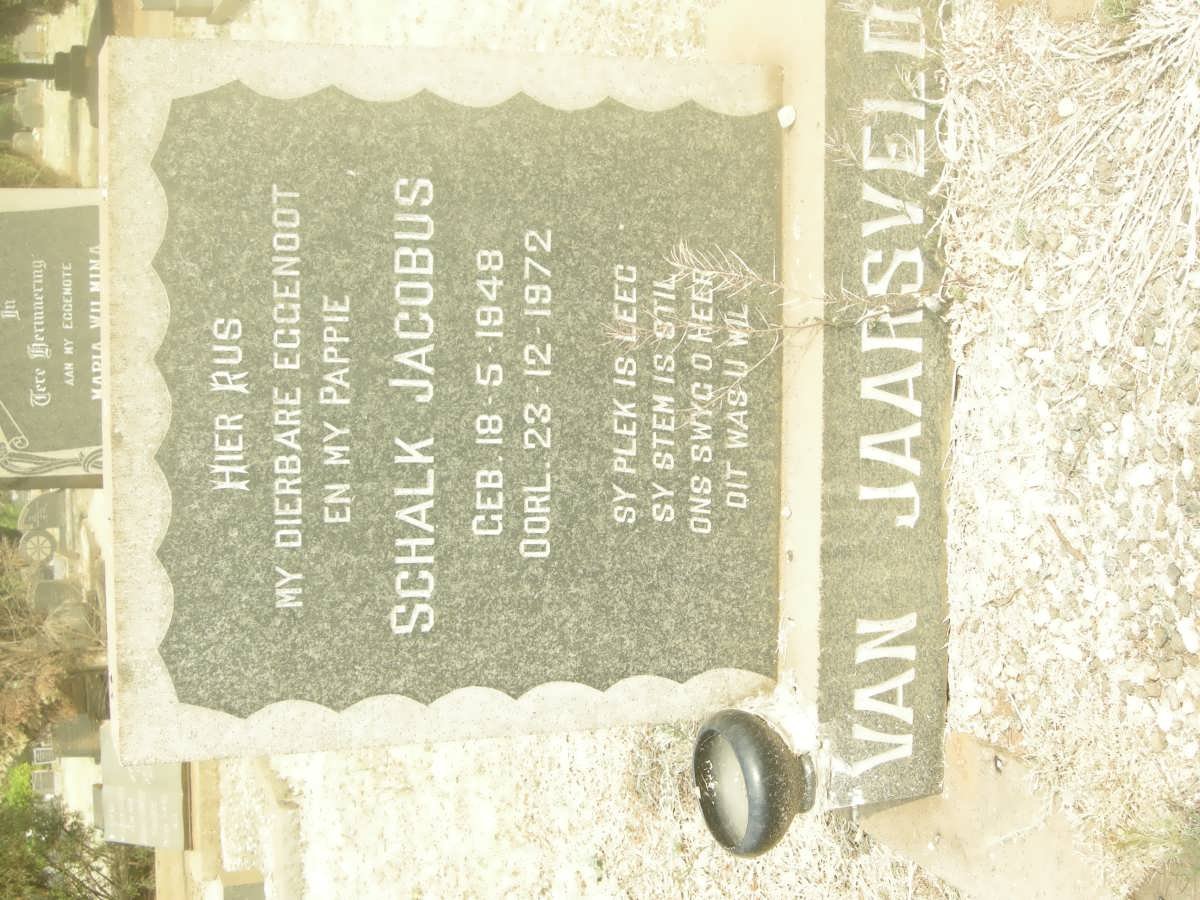 JAARSVELD Schalk Jacobus, van 1948-1972