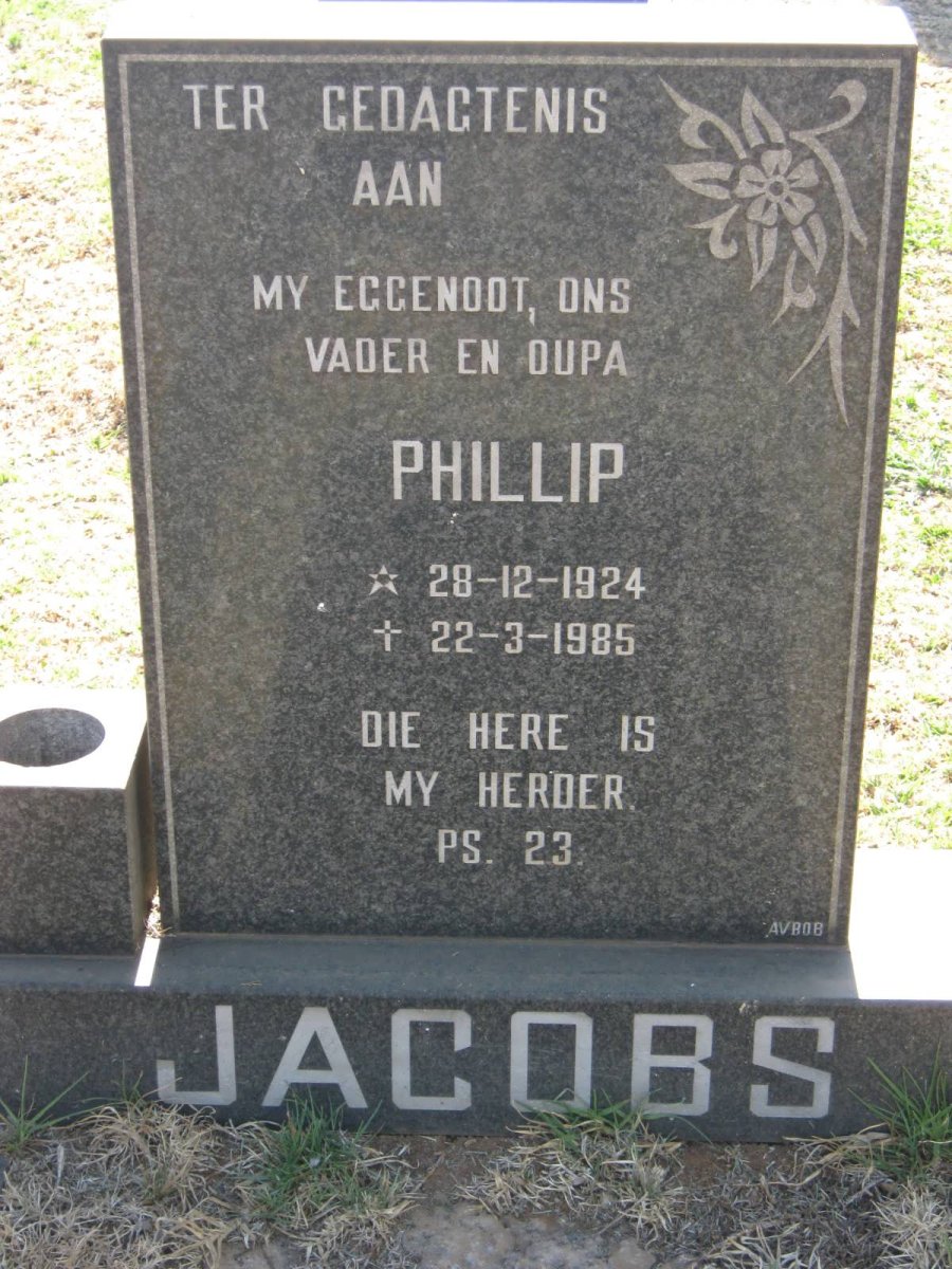 JACOBS Phillip 1924-1985