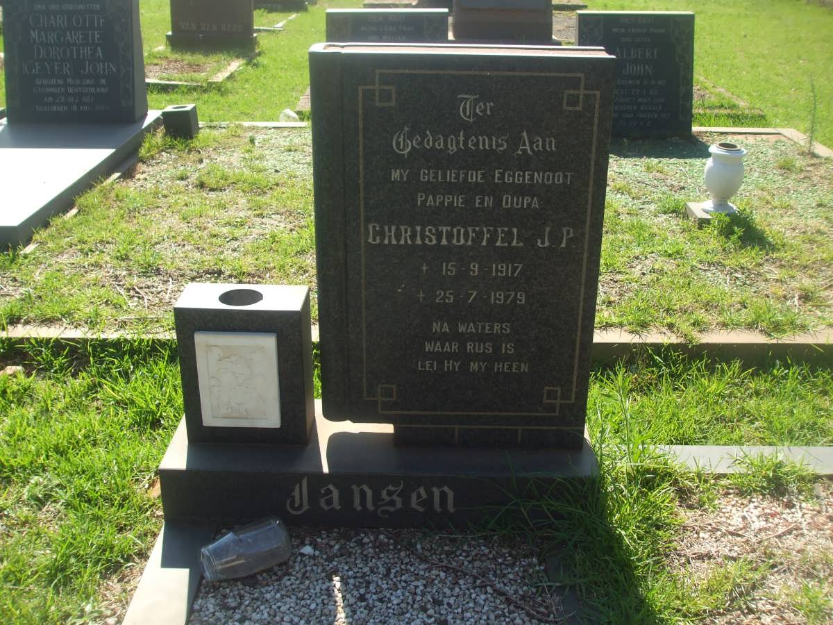 JANSEN Christoffel J.P. 1917-1979