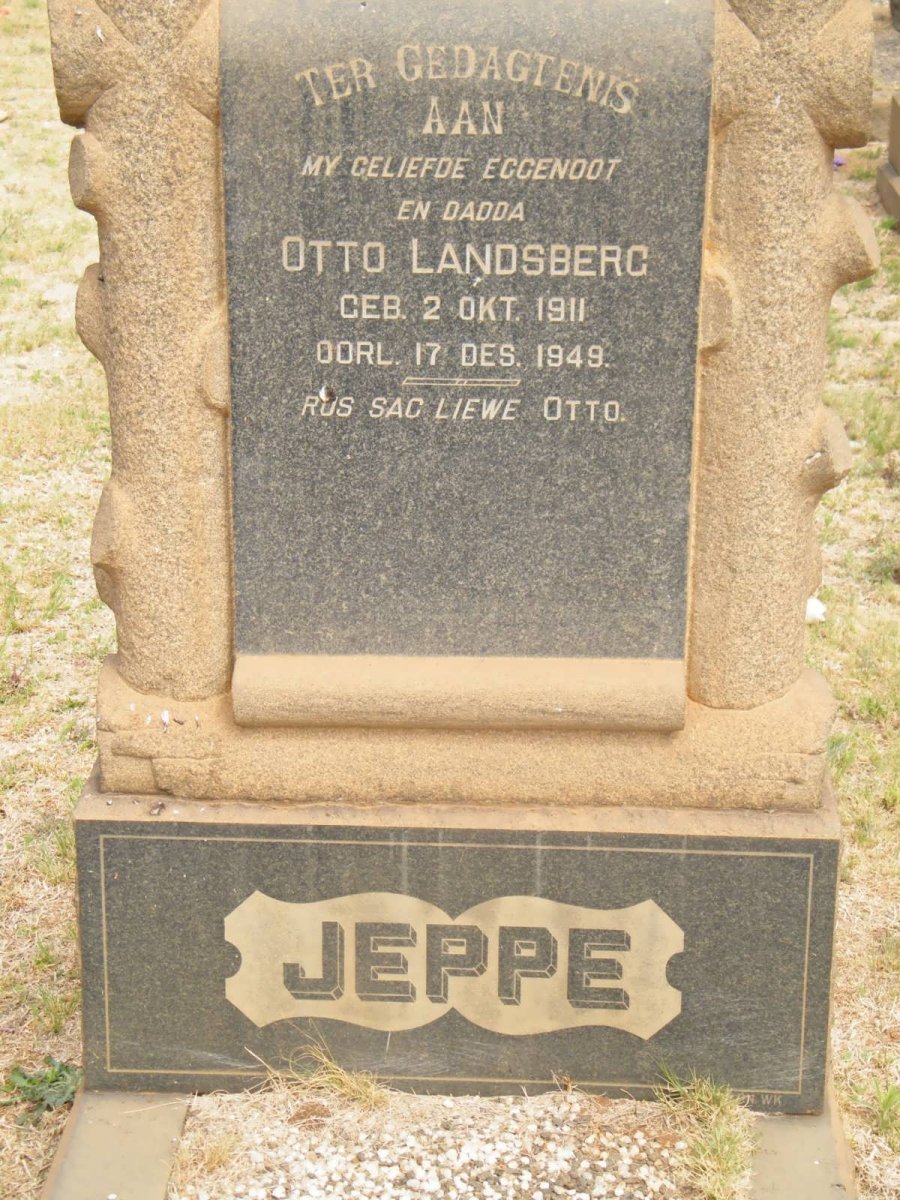 JEPPE Otto Landsberg 1911-1949