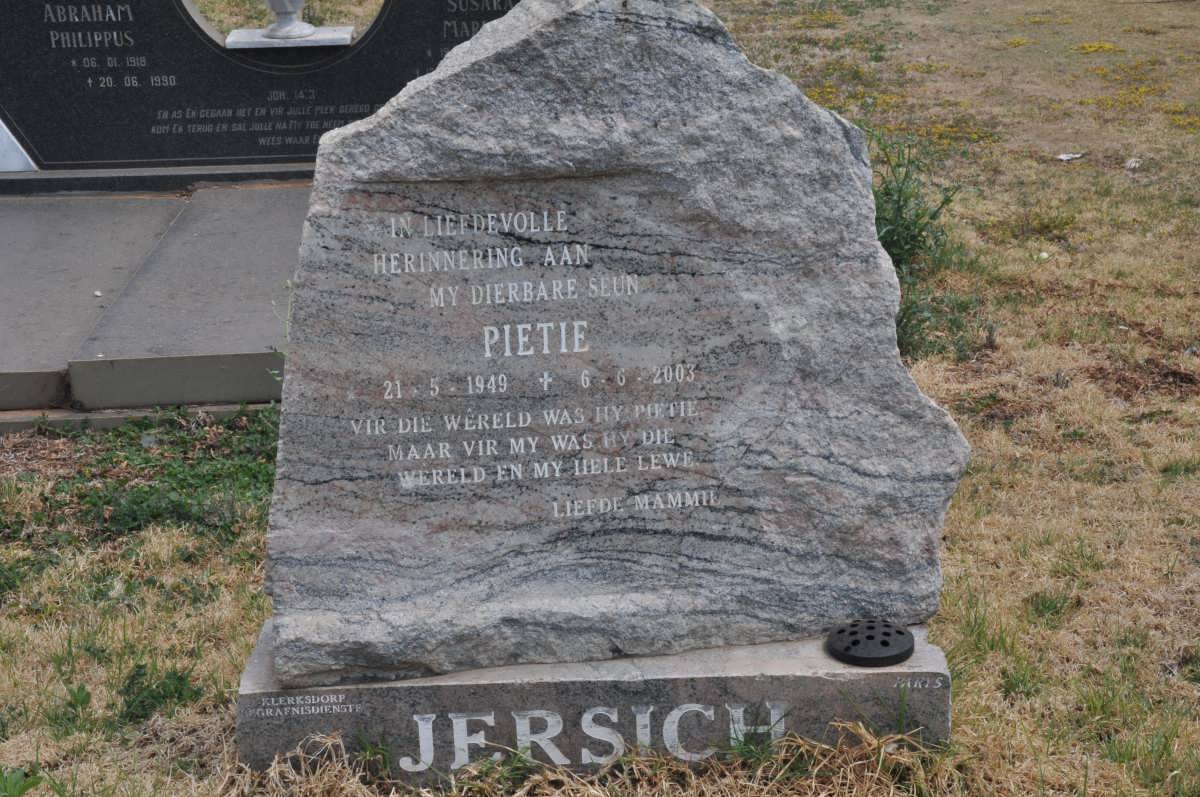 JERSICH Pietie 1949-2003